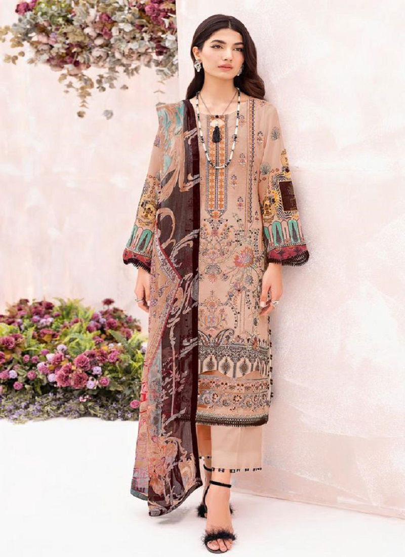 Deepsy Cheveron 8 Cotton Pakistani Suits Catalog
